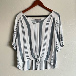 Striped cotton blouse